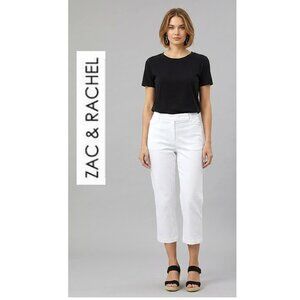 ZAC & RACHEL, White boyfriend cut capris